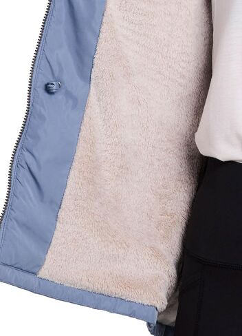 Avalanche Women's Rain Jacket with Zipper Pockets, Faux Fur Lined Rain Coat Sherpa Lined Coat Quick Drying Hiking Jacket in Saudi Arabia