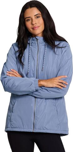 Avalanche Women's Rain Jacket with Zipper Pockets, Faux Fur Lined Rain Coat Sherpa Lined Coat Quick Drying Hiking Jacket in Saudi Arabia