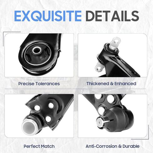 Front Lower Control Arms Replacement for 2005-2010 Chevrolet Cobalt, 2006-2011 Chevrolet HHR, 2007-2010 Pontiac G5, 2005-2006 Pontiac Persuit, 2003-2007 Saturn Ion (FE1 Suspension Only) (2pc) in Saudi Arabia