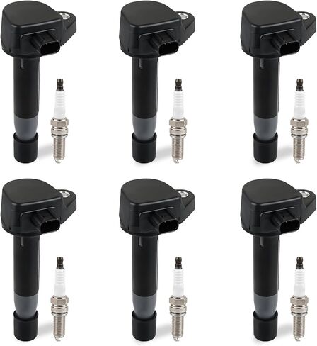 JDMON Ignition Coils Pack and Spark Plug Compatible with Honda Accord 2008-2012,Odyssey 2008-2017,Acura RL TL TSX 2009-2014 3.5L 3.7L Replacement for UF-603 30520-R70-A01 in Saudi Arabia