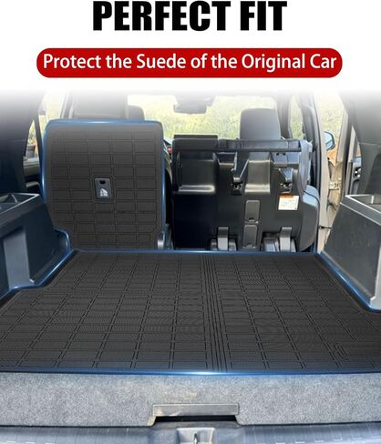 Cargo Liner Compatible with 2021-2024 Toyota Venza Trunk Mat Cargo Mat Back Seat Cover Protector Dog Liner Pet Mat Cargo Trunk Liner(Backrest Mats+Trunk Mat) in Kuwait