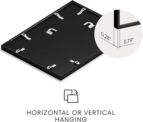 HAUS AND HUES 8x8 Picture Frame with Real Glass & Gold Premium-Grade Metal Matted to 4x4 - Aluminum 8x8 Frame - Includes Easel Back, Hanging Kit - Ideal for Home, Office (8x8 in, Gold) in Kuwait