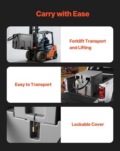 VEVOR Transfer Tank, 58 Gallon Capacity & 12V Electric Transfer Pump, Fuel Tank with 10 GPM Flow Rate and 13.1ft Rubber Hose, PE Transfer Tanks for Easy Fuel Transportation, Red in Saudi Arabia