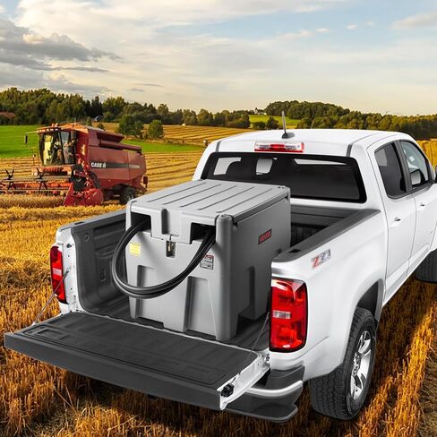 VEVOR Transfer Tank, 58 Gallon Capacity & 12V Electric Transfer Pump, Fuel Tank with 10 GPM Flow Rate and 13.1ft Rubber Hose, PE Transfer Tanks for Easy Fuel Transportation, Red in Saudi Arabia