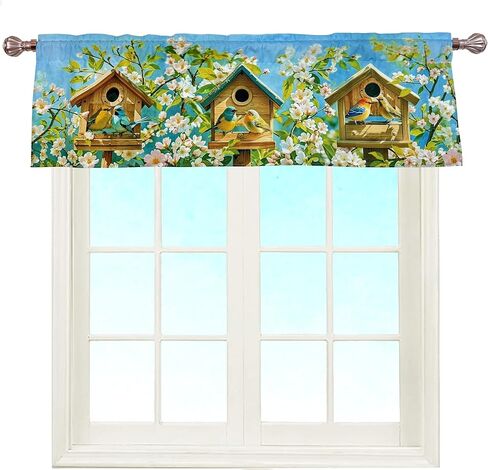 البوهيمي الأزهار الداليا التمرير بيزلي نافذة الستار الستارة بوهو للديكور الخصوصية قضيب الجيب 52 × 16 بوصة in Kuwait