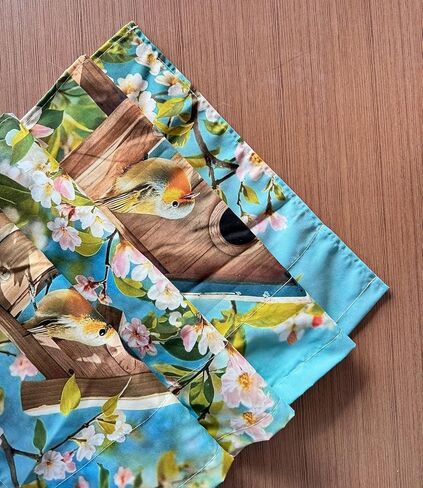 البوهيمي الأزهار الداليا التمرير بيزلي نافذة الستار الستارة بوهو للديكور الخصوصية قضيب الجيب 52 × 16 بوصة in Kuwait