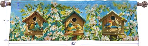 البوهيمي الأزهار الداليا التمرير بيزلي نافذة الستار الستارة بوهو للديكور الخصوصية قضيب الجيب 52 × 16 بوصة in Kuwait