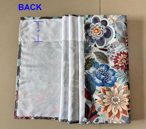 Bohemian Floral Dahlia Scroll Paisley Window Curtain Valance Boho for Decorative Privacy Rod Pocket 52 X 16 Inches in Kuwait