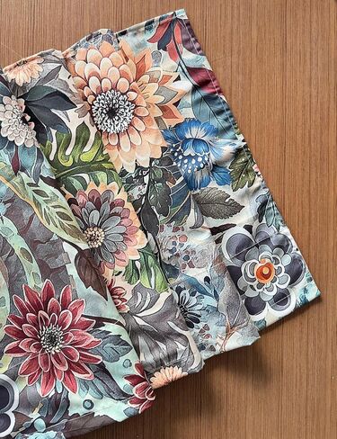 Bohemian Floral Dahlia Scroll Paisley Window Curtain Valance Boho for Decorative Privacy Rod Pocket 52 X 16 Inches in Kuwait