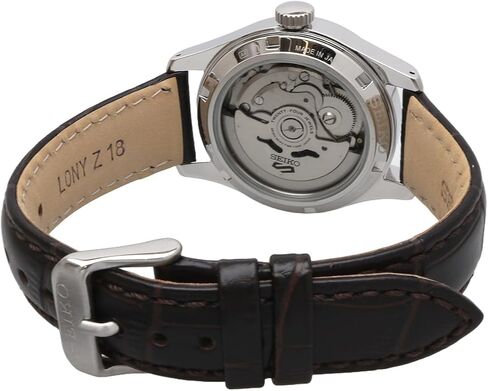 ساعة Seiko SRPJ89 Sports Field Suits Style Five Sports أوتوماتيكية للرجال، صنع في اليابان، جلد بني، موديل خارجي in Saudi Arabia