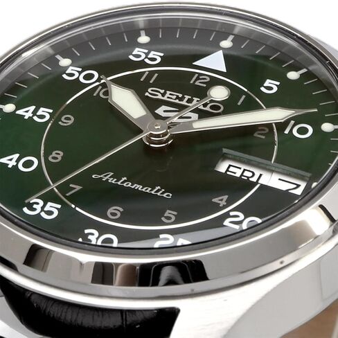 ساعة Seiko SRPJ89 Sports Field Suits Style Five Sports أوتوماتيكية للرجال، صنع في اليابان، جلد بني، موديل خارجي in Saudi Arabia