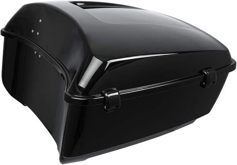 XMT-MOTO King Tour Trunk + رف تثبيت أسود مناسب لـ 14-25 Harley Touring Road King Road Glide Street Glide Electra Glide كلاسيكي للغاية in Kuwait