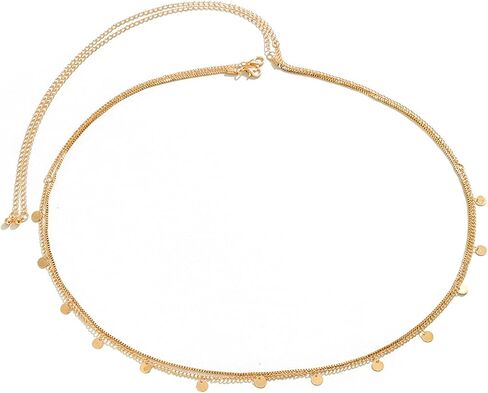 Aheli 2 Layer Belly Chain Kamarbandh Waist Chain Belt Body Chain Summer Beach Jewellery Gift for Women in Saudi Arabia
