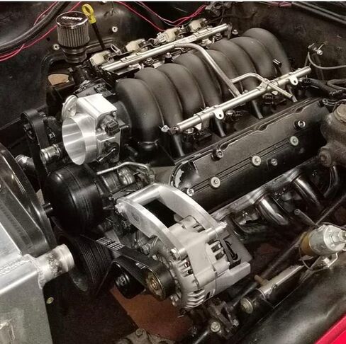 LS Alternator Only Bracket Top Driver Head Mount - Type 1 Adjustable Idler System LSX 4.8L 5.3L 6.0L Truck, LS1 Camaro, Corvette/CTS-V Balancers in Saudi Arabia