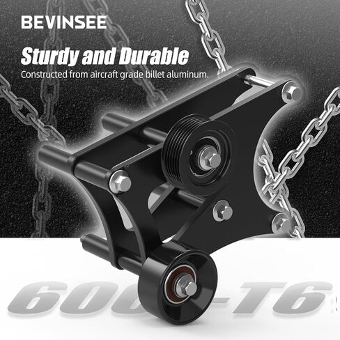 Bevinsee LS Truck Alternator Bracket High Mount متوافق مع شيفروليه سيلفرادو 1500 لـ LS Swap LSX 4.8L 5.3L 6.0L 6.2L حامل رأس السائق العلوي in Saudi Arabia