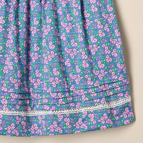 Amazon Essentials Girls 100% Cotton Puff-Sleeve Fit & Flare Dress in Saudi Arabia