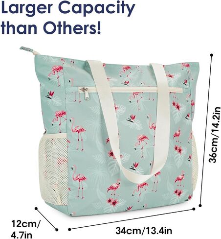 Travel Tote Bag Water-resistant Beach Tote Bag Large Shoulder Bag for Yoga Travel with Multi Pockets for Women in Saudi Arabia