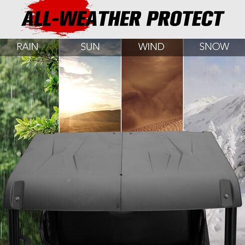 A & UTV PRO 1000 XP Roof Top for RZR, Heavy Duty 2 Seater Aluminum Roof Sun Visor Cover Accessories Compatible with Polaris RZR XP 1000/900 / 1000 / Turbo 2014-2023 in Saudi Arabia