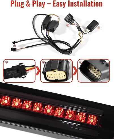 Saddlebag Light for Harley 2024-Up, 3 in1 LED Saddlebag Tail Light Run Brake Turn Signal Lamp for Harley CVO Road Glide Street Glide 2023+, FLHX FLTRX FLTRXSTSE 2024-2025 Accessories in Saudi Arabia