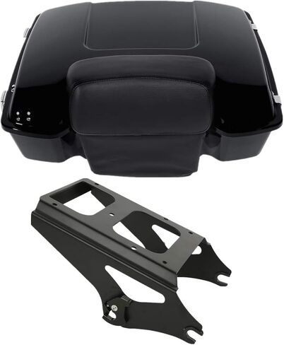 TCMT King Trunk & Mounting Rack For Harley 2009-2013 Touring Road King Road Glide Street Glide Electra Glide Pack in Saudi Arabia