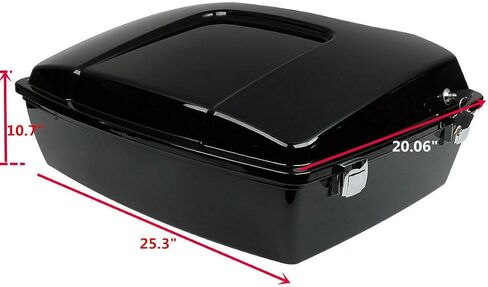 TCMT King Trunk & Mounting Rack For Harley 2009-2013 Touring Road King Road Glide Street Glide Electra Glide Pack in Saudi Arabia
