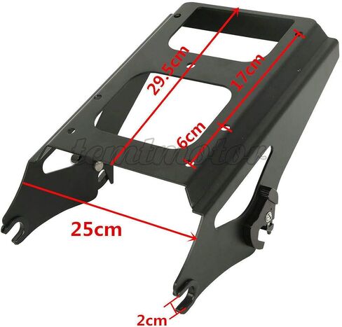 TCMT King Trunk & Mounting Rack For Harley 2009-2013 Touring Road King Road Glide Street Glide Electra Glide Pack in Saudi Arabia