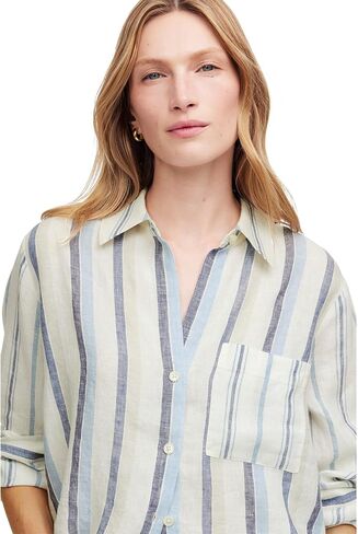 قميص Madewell النسائي برقبة على شكل حرف Y وأكمام قابلة للتعديل in Saudi Arabia