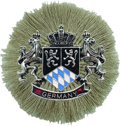 قبعة معدنية على الطراز الألماني بشراشيب أسد بايرن ميونخ "ألمانيا" إكسسوار أزياء | OktoberfestHaus in Kuwait