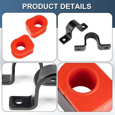 K80201 Front Sway Bar Bushings with Stabilizer Bar Bracket Kit for F-250 F-350 F-450 F-550 Super Duty 4WD 1999-2006,for 32mm Bar in Saudi Arabia