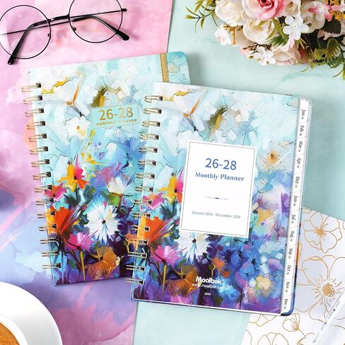 Planner 2024-2025 - JULY 2024 - JUNE 2025, 2024-2025 Academic Planner, 2024-2025 Planner Weekly and Monthly with Tabs, 6.3’’ × 8.4’’, Inner Pocket, Hardcover, Elastic Closure, Perfect for Organization in Saudi Arabia