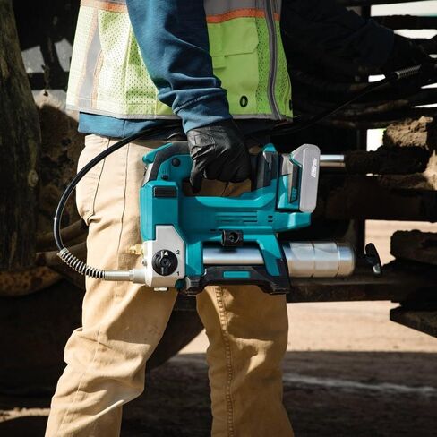 XPG01Z 18V LXT Lithium-Ion Cordless Grease Gun 10000 PSI Dual Speed Modes Auto Speed Control Flexible Hose Air Bleed Valve Tool Only Compatible with Makita Battery in Saudi Arabia
