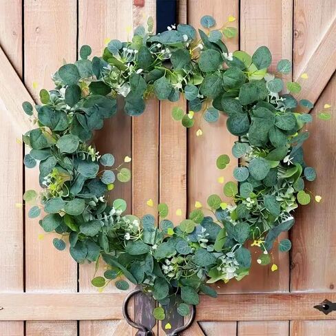 Faux Eucalyptus Garland, 5.9ft Faux Eucalyptus Greenery Garland Vines for Table Wedding Backdrop Arch Wall Party Mantle Festival Decor in Saudi Arabia
