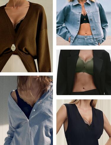 LUCKMEEY حمالات الصدر للنساء لا Underwire شبكة لاسلكية سلس تي شيرت الصدرية التغطية الكاملة رفع مريحة اليومية الصدرية in Kuwait