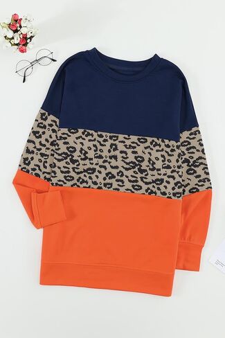 SWEET POISON Womens Casual Fashion Sweatshirts Loose Pullover Sweatshirt Long Sleeve Crewneck Tops in Kuwait