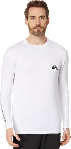 تي شيرت Quiksilver Everyday Surf بأكمام طويلة باللون الأزرق الداكن MD in Saudi Arabia