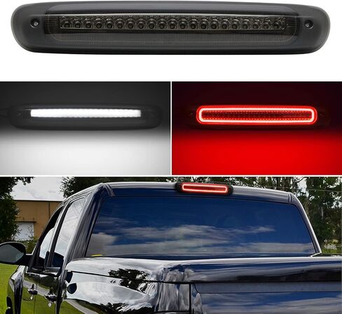 LED Third 3rd Brake Lights Compatible with Silverado/for Sierra 1500 1500LD 2500HD 3500HD 2014-2019,Rear Cab Roof Cargo Light Assembly Super Strobe Flashing Style(Clear Len) in Saudi Arabia