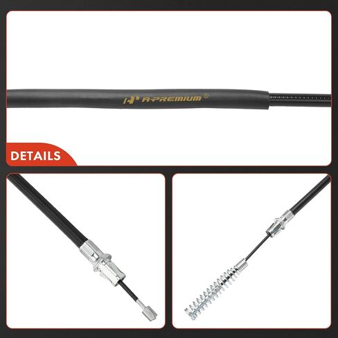 A-Premium Rear Passenger Side Parking Brake Cable Assembly Compatible with Hummer Models: H3 2006 2007 2008 2009 2010 - Replace# 15221810 in Saudi Arabia