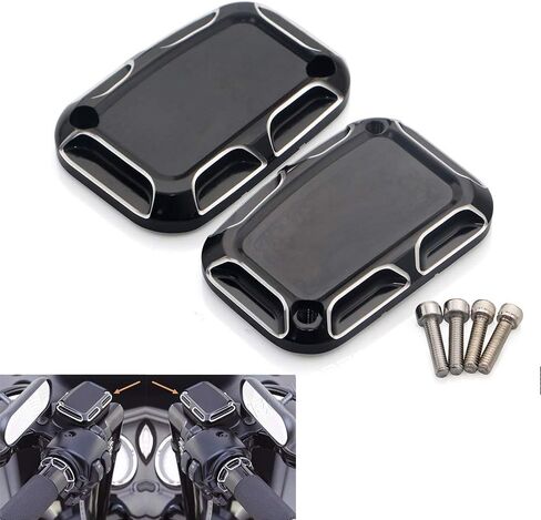 YDLM Black CNC Right Front Brake Master Cylinder Cover For Harley Touring Road Glide Street Glide in Saudi Arabia