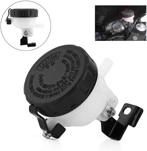 Qiilu Universal Brake Reservoir Fluid Bottle, Motorcycle Master Clutch Oil Cup Cylinder Bracket in Saudi Arabia