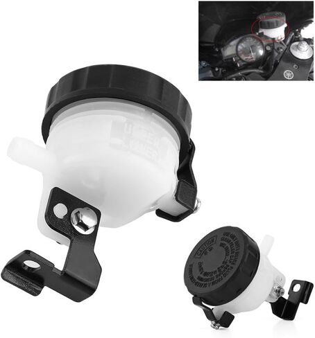 Qiilu Universal Brake Reservoir Fluid Bottle, Motorcycle Master Clutch Oil Cup Cylinder Bracket in Saudi Arabia