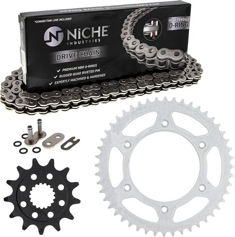 NICHE Drive Sprocket Chain Combo for Honda CRF450R Front 13 Rear 48 Tooth 520V-X X-Ring 120 Links in Saudi Arabia