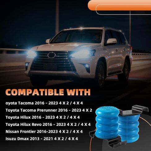 SSR-612-40 Rear Rear Suspension Enhancement System Left and Right Air Helper Spring Kit Fits for Toyota Tacoma Hilux/for Toyota Hilux Frontier/for Isuzu Dmax in Saudi Arabia