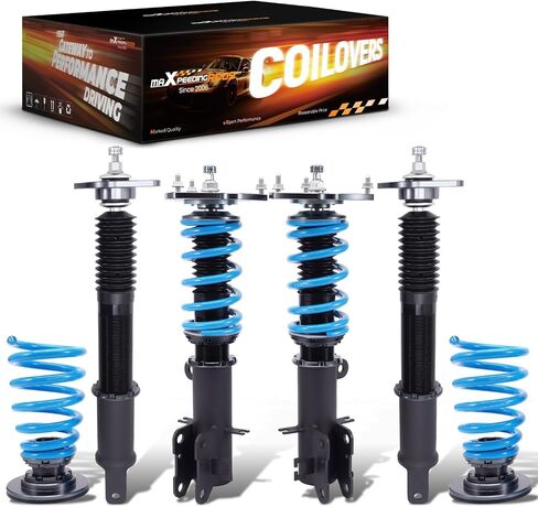 maXpeedingrods Coilover for Nissan Altima 2007-2013, for Nissan Maxima 2009-2014, 24 Levels Damper Adjustable Coilover Suspension Kit, Height Adjustment Shock Absorber, T6 Upgraded Lowering Kits Blue in Saudi Arabia