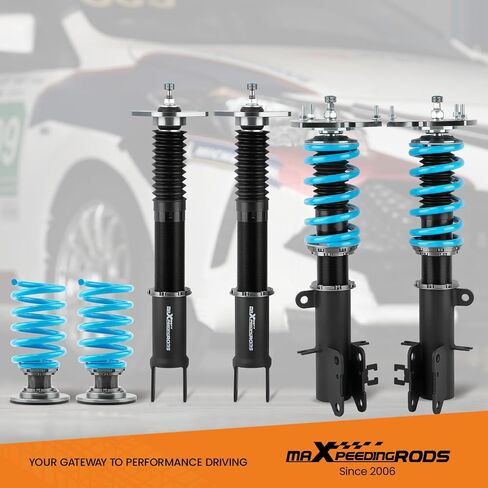 maXpeedingrods Coilover for Nissan Altima 2007-2013, for Nissan Maxima 2009-2014, 24 Levels Damper Adjustable Coilover Suspension Kit, Height Adjustment Shock Absorber, T6 Upgraded Lowering Kits Blue in Saudi Arabia
