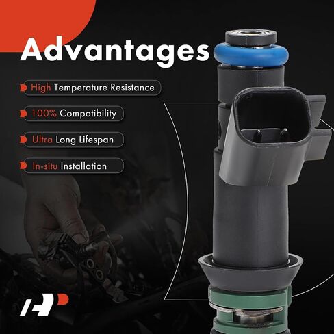 مجموعة A-Premium مكونة من 8 محاقن وقود متوافقة مع Ford Thunderbird 2002 3.9L & Jaguar S-Type 2000-2002 4.0L & Lincoln LS 2000-2002 3.9L in Saudi Arabia