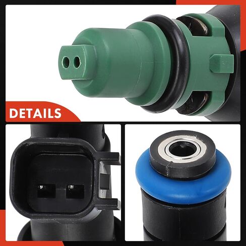 مجموعة A-Premium مكونة من 8 محاقن وقود متوافقة مع Ford Thunderbird 2002 3.9L & Jaguar S-Type 2000-2002 4.0L & Lincoln LS 2000-2002 3.9L in Saudi Arabia