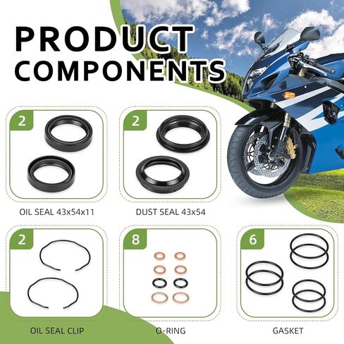 لسوزوكي GSX-R600 GSX-R750 DL650 الجبهة شوكة الغبار النفط والأختام 51153-27G00 2004-2011 in Saudi Arabia