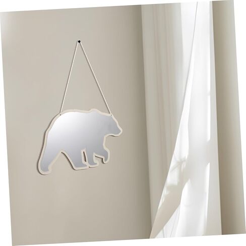 مرآة زينة للفتيات للأولاد والبنات من الأكريليك بتصميم الدب آمنة وديكور لغرفة الأطفال in Kuwait