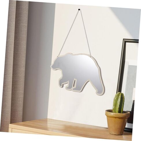 مرآة زينة للفتيات للأولاد والبنات من الأكريليك بتصميم الدب آمنة وديكور لغرفة الأطفال in Kuwait