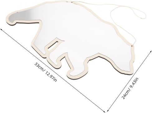 Gatuida Girls Vanity Mirror Boys and Girls Decorative Mirror Bear Shape for Nursery Bathroom in Saudi Arabia